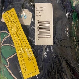 CARTER KIDS 4 PEICE DINOSAUR SIZE 5 (BOYS)